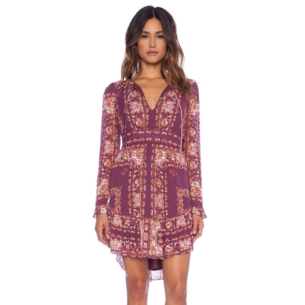 Free people Bridgette peasant mini dress